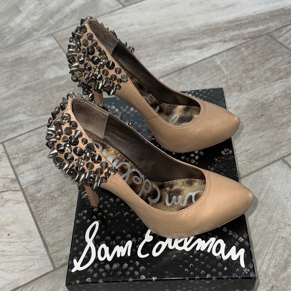 Size 6- Roza Nude- Spike Heels- Sam Edelman - Picture 6 of 10